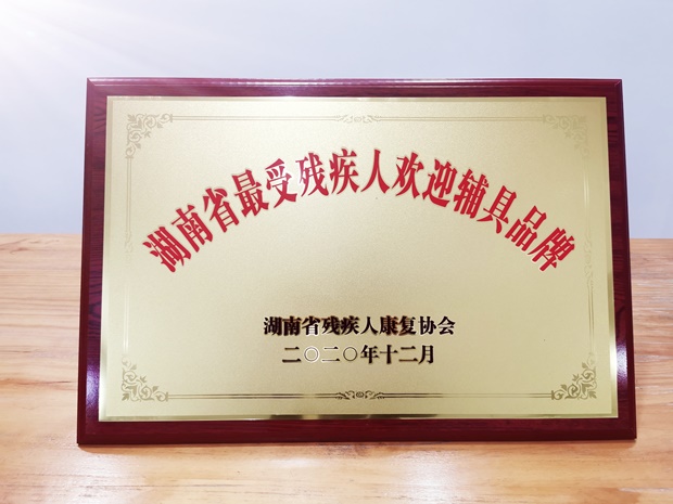 瑞杰珑获得“最受残疾人欢迎辅具品牌”称号