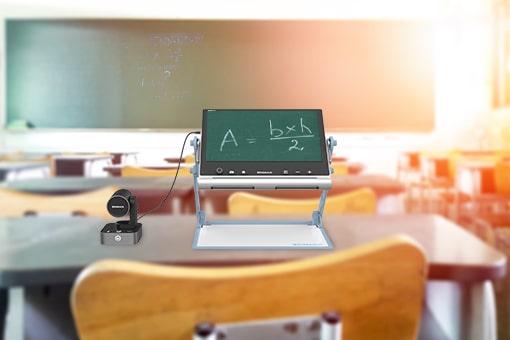 搭配snow 12助视器，低视力学生看黑板、写作业不再愁 snow eye看远镜头